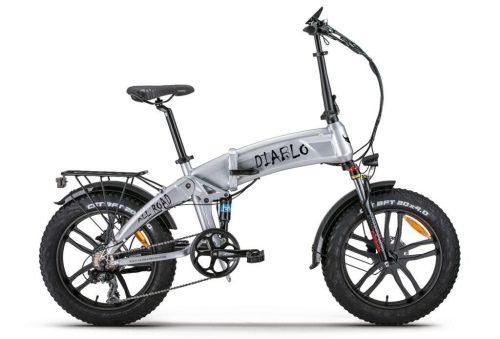 Troy All Road E-folding FatBike S7 360 Wh Zilver