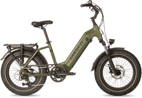 Diablo XR2 Elektrische Fatbike 7 Speed Matt Groen